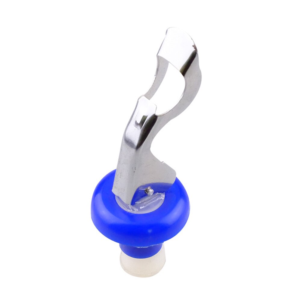 1Pc Wijn Druk Vacuüm Afdichting Plug Wijnfles Stop Servies Wijn Flessenstop Wijn Set Lekvrije Cap keuken Tool: Blauw