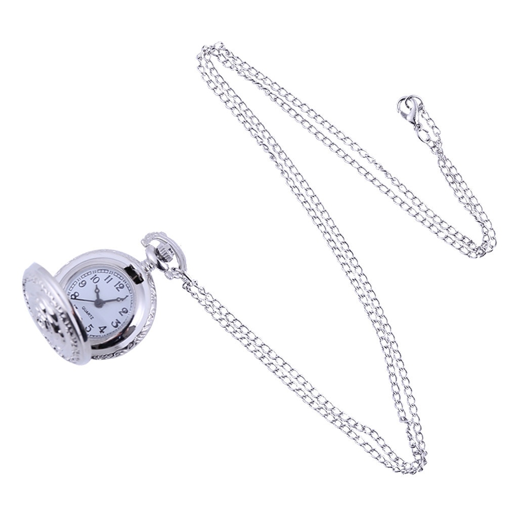 Vintage Pocket Watch Personality Retro Large Pocket Watch Engraved Quartz Pocket Watch Часы