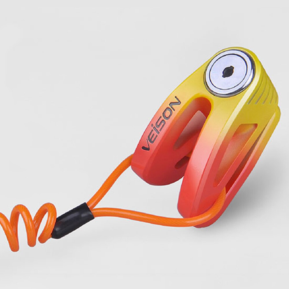 Blokada do motocykla Alarm dla Moto Security zamek do hamulca tarczowego wodoodporny antykradzieżowy motocykl blokada rowerowa Alarm motocyklowy rower