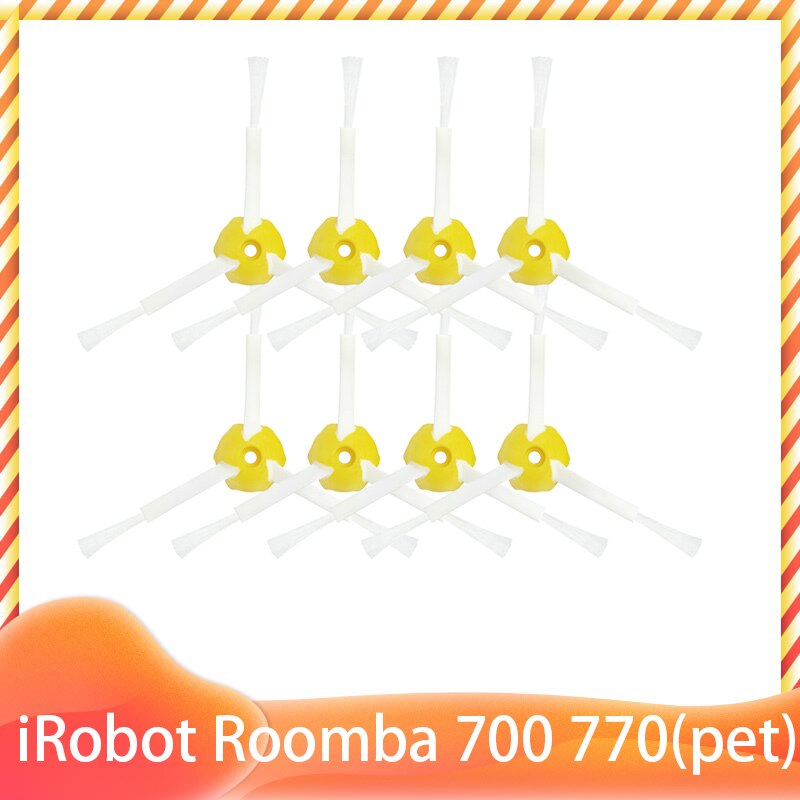 Cepillo principal de para iRobot Roomba, cepillos laterales, accesorios de filtro Hepa, Serie 700, 770, 780, 790, 772, 774, 775, 760: 8 Side Brush