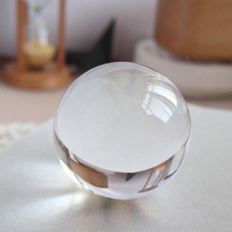 Pure clear 6cm crystal glass bal magische bal Fotografie extra decoratie home decor: Default Title