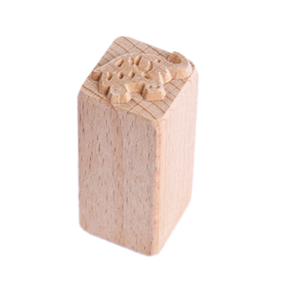 Sello de madera Quare Pasta impresión moldes galletas herramientas para hornear sello DIY pastel decoración suministros de cocina: LHY931