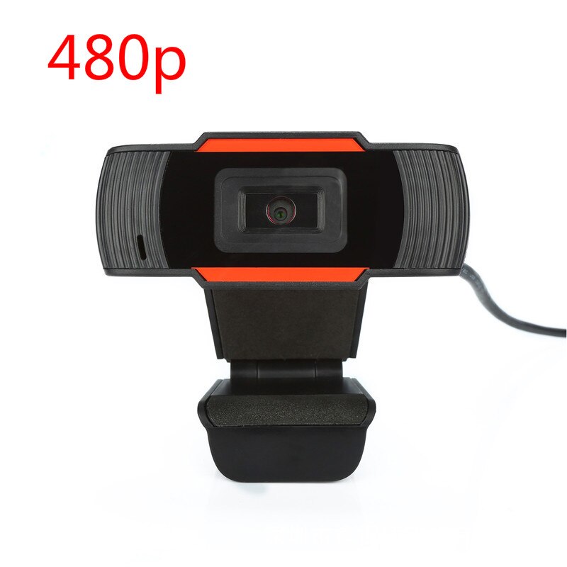 Webcam 1080P/480P Draaibaar Hd Webcam Pc Digitale Usb Camera Video-opname Met Microfoon Web Camera Met mic: 480p