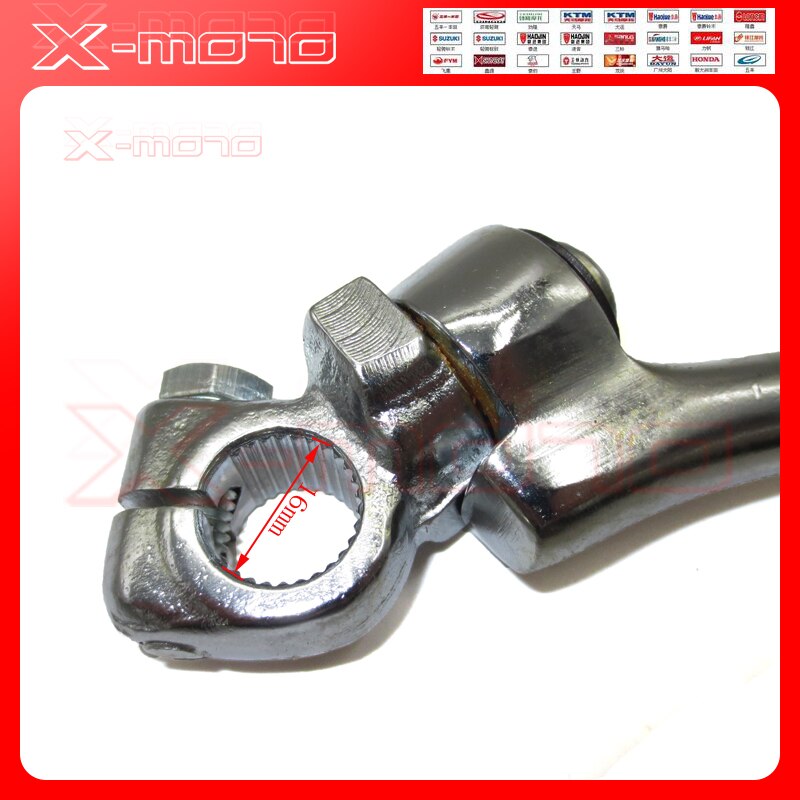 Staal Kick Start Hendel 16mm Montagegat Fit Om YX GPX KAYO 140/150