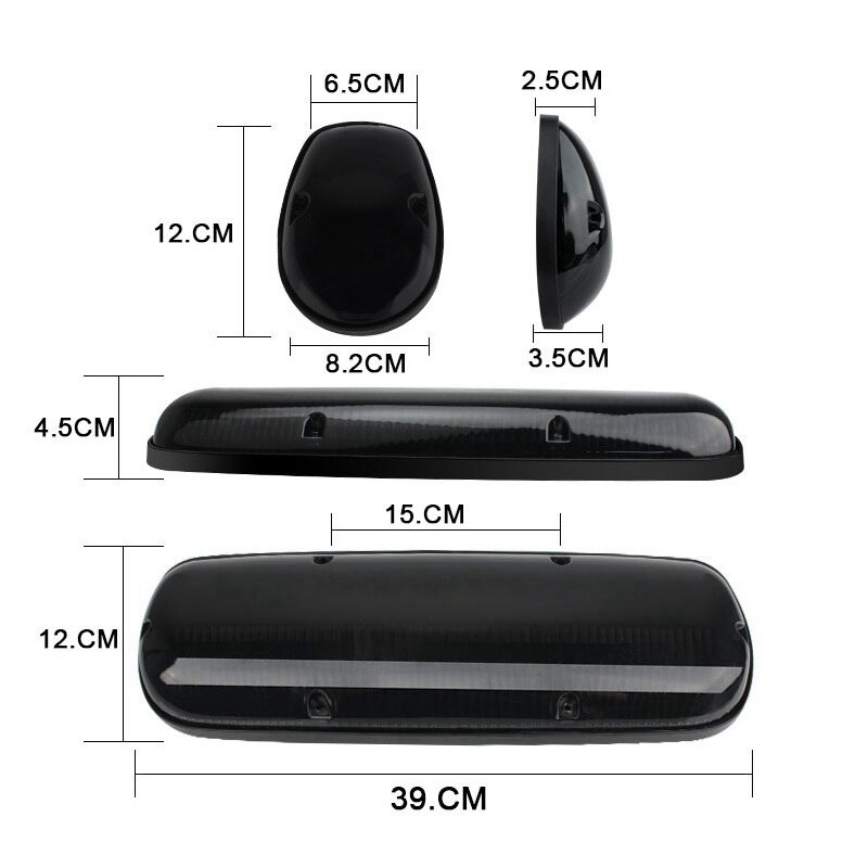 Auto Taxi Dach oben Marker Lampe Weiß Objektiv Dach Laufende Lichter für ausweichen/Chevrolet/SUV/4X4 Zimmer LED Zubehör