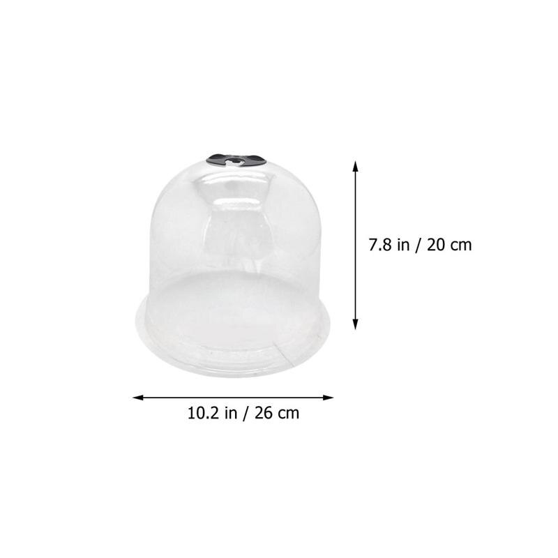 2 pièces jardin Cloche plastique protection plante cloches dôme isolation couverture plante abri Mini couverture pour jardin fleur cour plante