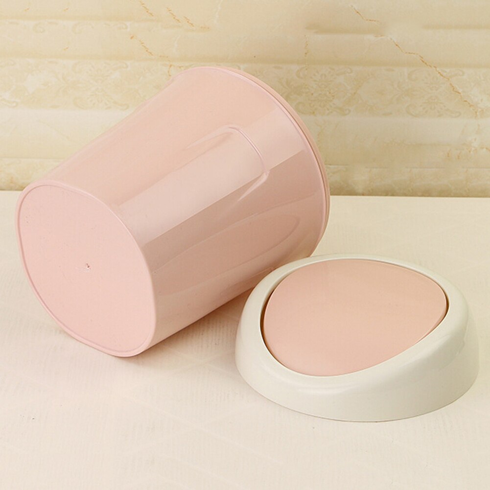 Mini Flip Lid Home Living Room Desktop Bedside Plastic Trash Can Garbage Bin Mini Waste Bins Office Supplies Dustbin