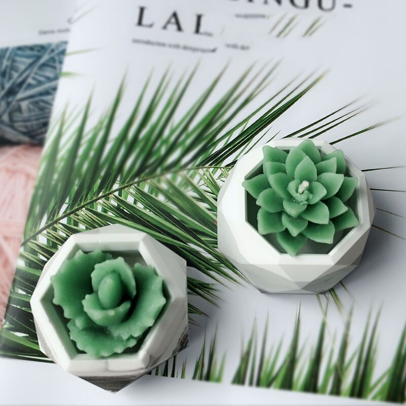 Beton Bloempot Mold Geometrische Eenvoudige Bloempot Mold Aroma Gips Mold Succulente Planter Bloempot Silicone Mold