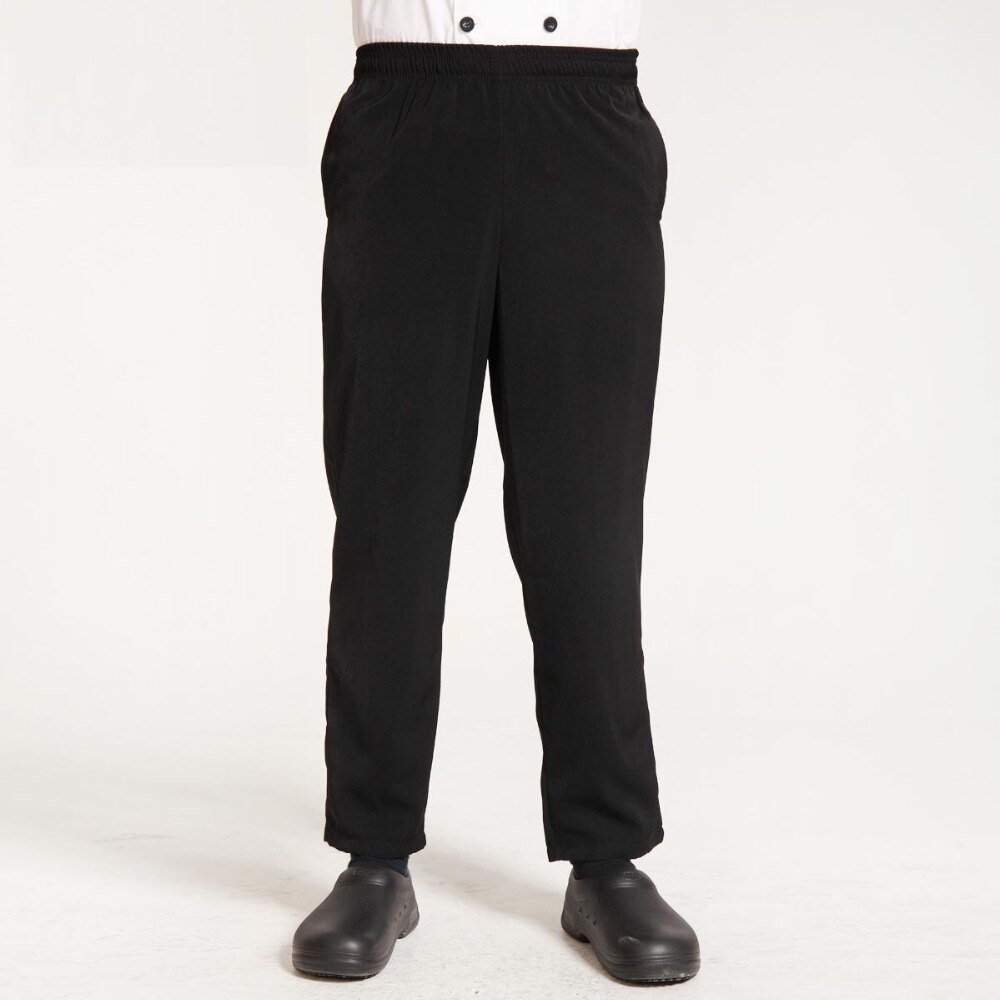 Elastyczny pas spodnie szefa kuchni hotel restauracja kawiarnia czarny kelner kucharze spodnie kobiet i mężczyzn w kratkę kombinezony darmowa wysyłka