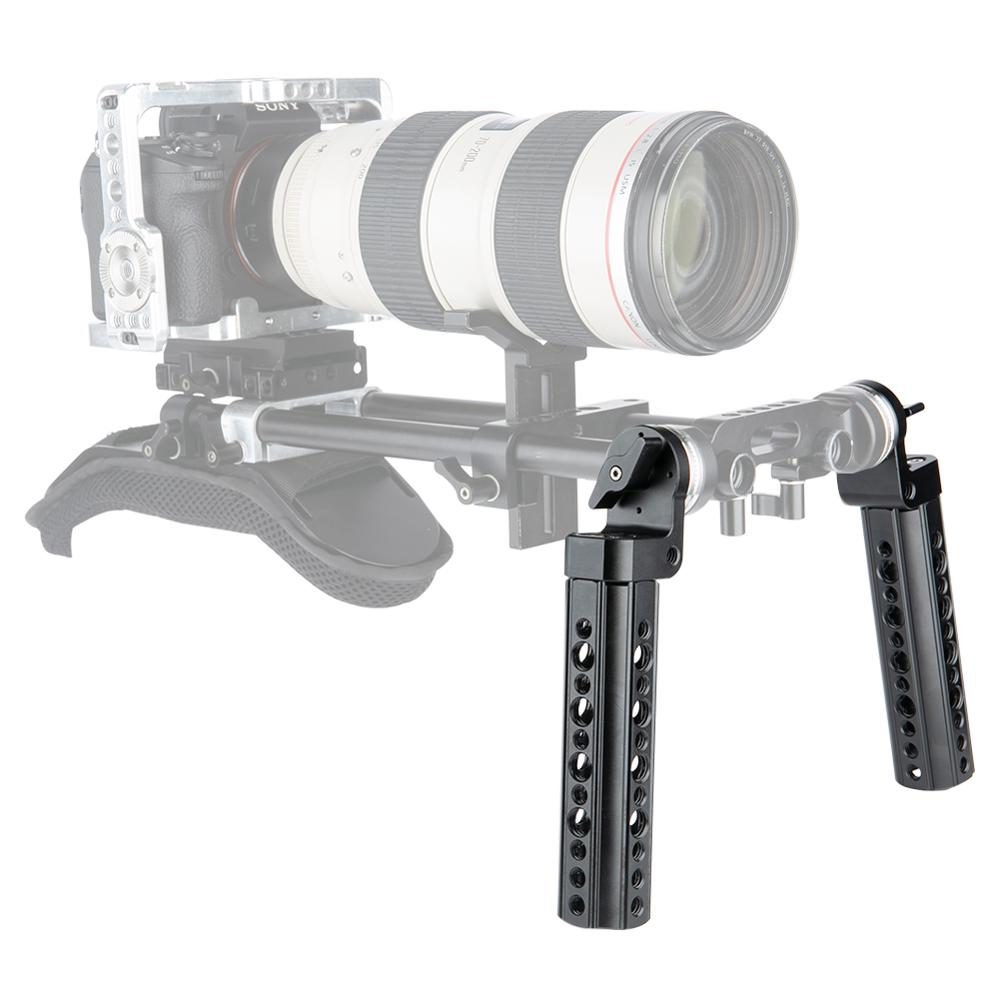 NICEYRIG Shoulder Rig ARRI Handle Camera DIY Kit Rig ARRI Rosette Handle Aluminum Cheese Grip DSLR Camera Video Rig M6 1/4" 3/8"