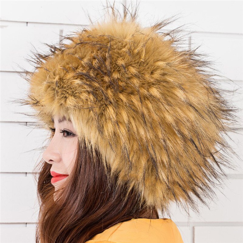 Vrouwen Hoeden Vrouwen Hoed Winter Caps Meisjes Hoeden Faux Vossenbont Cap Prinses Stijl Hoeden Warm Fur Hoofddeksels Kerst gifts001: Color9