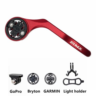 ZRACE Fahrrad Computer Kamera Halterung aus Vorderseite Fahrrad montieren von Fahrrad montieren zubehör für iGPSPORT Bryton GoPro: rot Nein Adapter