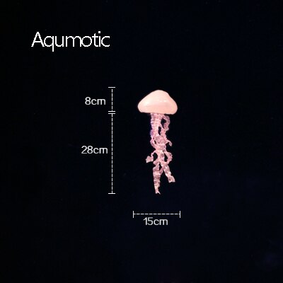 Aqumotic Siliconen Grote Kwallen Voor Decoratieve Simulatie Kwallen Marine Thema Decor Ornament Zee Dier: Pink S