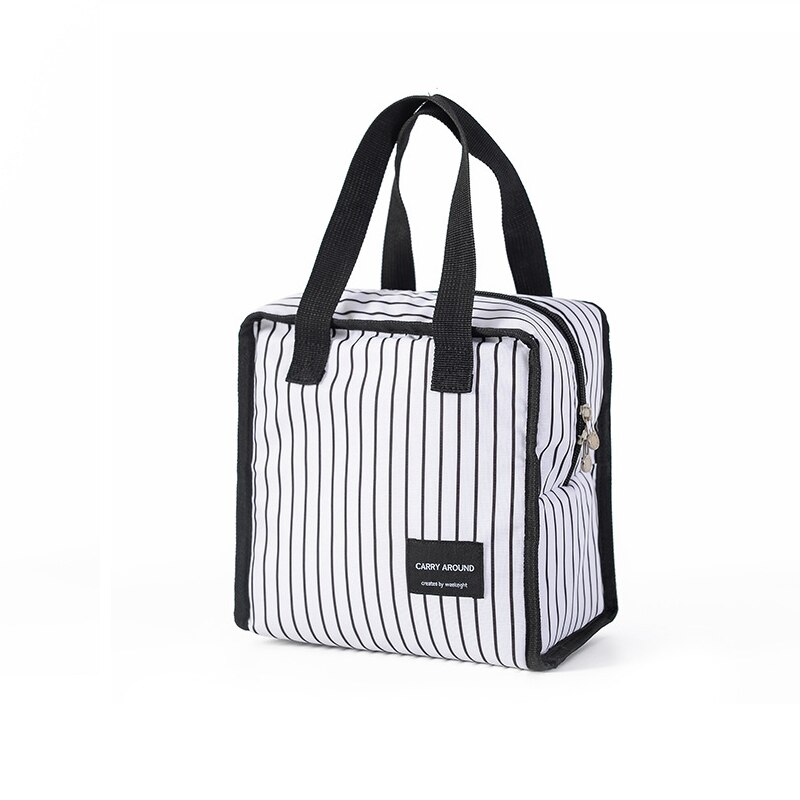 Wasserdichte Kühltasche Mittagessen Freizeit Isolierte Thermische Tragbare Schule essen Mittagessen Kasten Tasche Gitter Kalten Lagerung Tasche Tote Eis Tasche: D