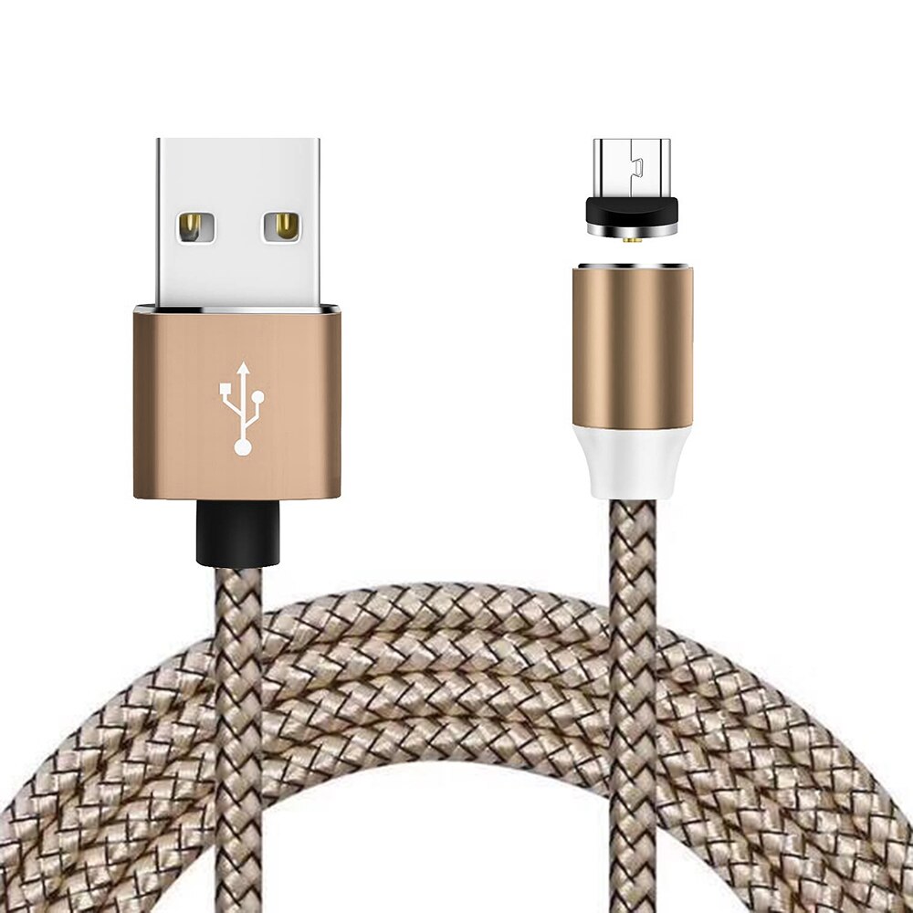 1 M Magnetische Oplaadkabel voor Xiao mi mi 9 t 9 8 lite A2 6X A1 MI X 3 2S mi pad 4 Max3 Rode Mi note 7 7 s K20 PRO CHARGER Opladen Draad: for micro usb GOLD