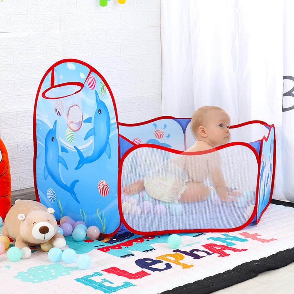 Fine Kids Ball Tent Toddler With Mini Basketball Hoop And Storage Bag For Indoor Games Boys Girls Have Fun