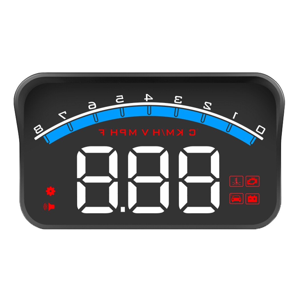 Velocímetro Digital M6S para coche, odómetro, pantalla Head Up, alarma de advertencia de exceso de velocidad, HUD