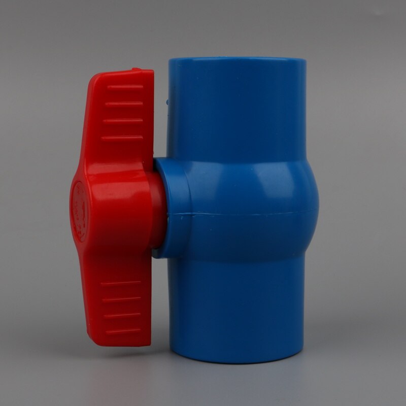 1 pc 3/4 "x 3/4" 25mm tot 25mm PVC Kogelkraan Slip Shut Handvat Valve PVC buisleidingen Sanitair Systeem Onderdelen Water Buis Connector: 3l4-3l4 inch thread / Blauw