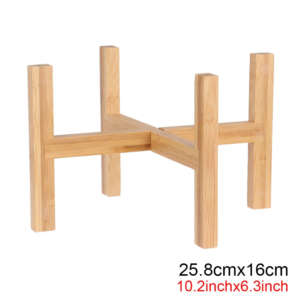 Présentoir de bonsaï en bois, fournitures de jardin d&#39;extérieur, support de Pot de fleurs sur pied, Base de Pot de fleur, décoration de la maison: 25.8cmx16cm