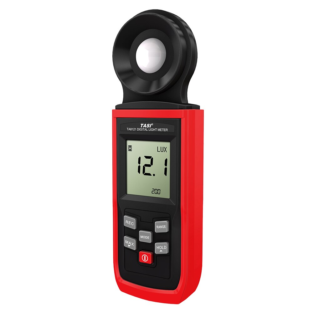 TASI Handheld Lux Meter LCD Luminometer Digital Photometer Luxmeter Light Meter Illuminometer 0-100000 Lux with Hold Mode