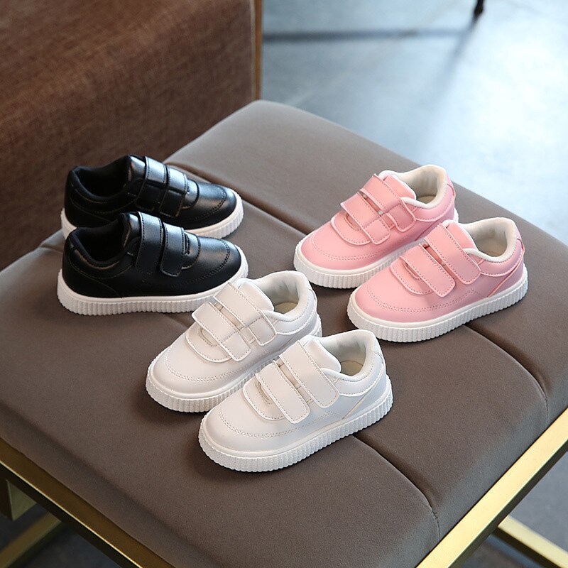 Kids Sneakers Jongens Schoenen Meisjes Trainers Kinderen Leren Schoenen Wit Zwart School Schoenen Roze Casual Schoen Flexibele Zool Mode