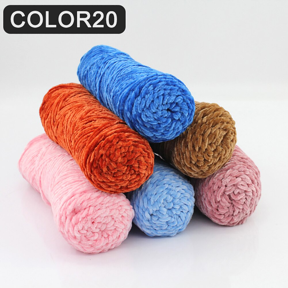 100g Chenille doux bébé tricot Crochet péritel chapeau laine fil photographie accessoire