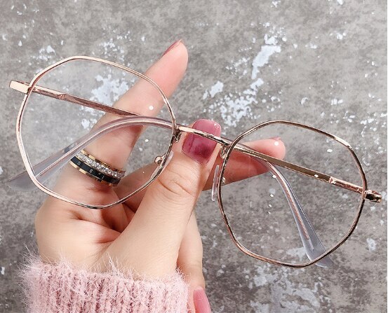 Transparent Computer Glasses Frame Women Men Anti Blue Light Round Eyewear Blocking Glasses Optical Spectacle Eyeglass: color 4