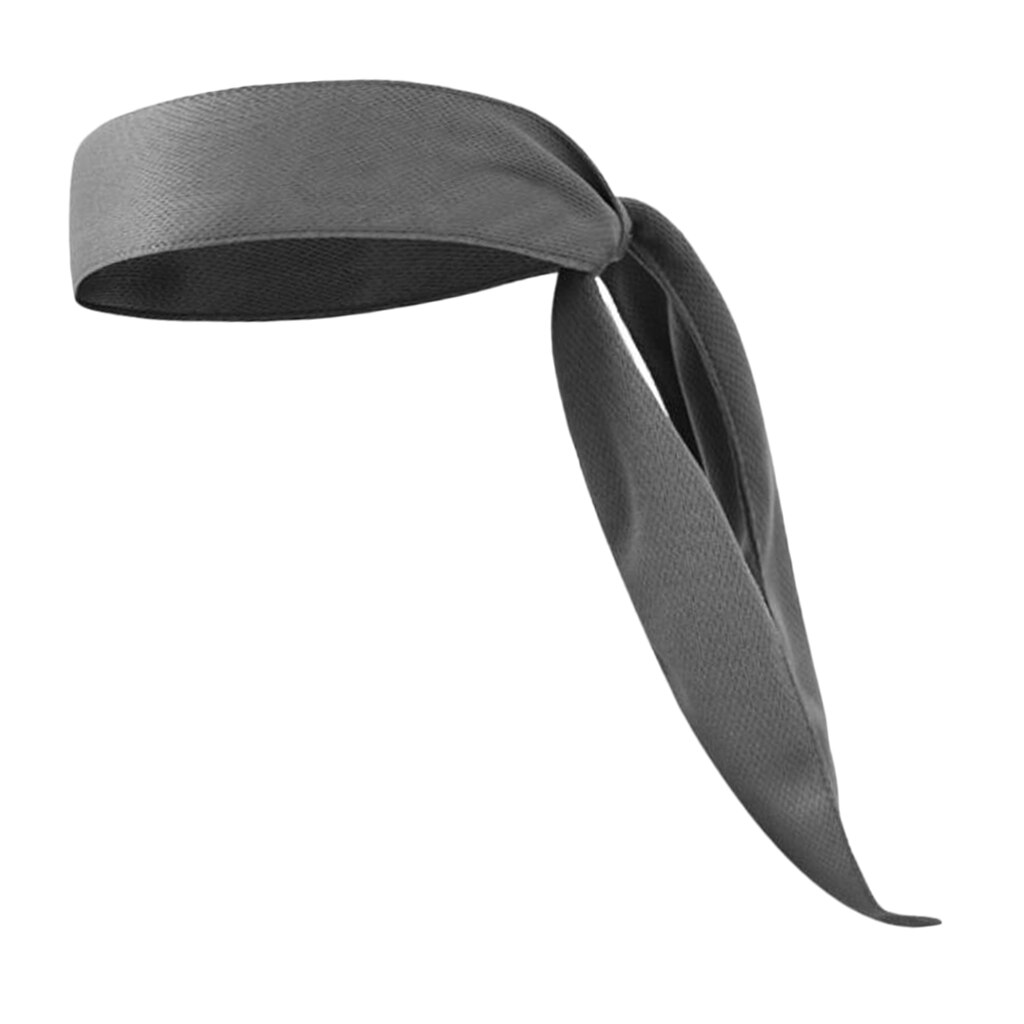 Sports Headband - Head Tie Tennis Tie Hairband - Sweatbands Headbands Wristbands: gray