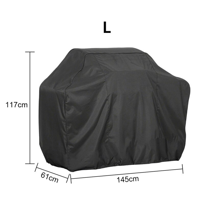 Parasol impermeable para parrilla de barbacoa, cubierta antipolvo, lluvia, UV, para carbón, accesorios de barbacoa eléctrica, jardín al aire libre: L