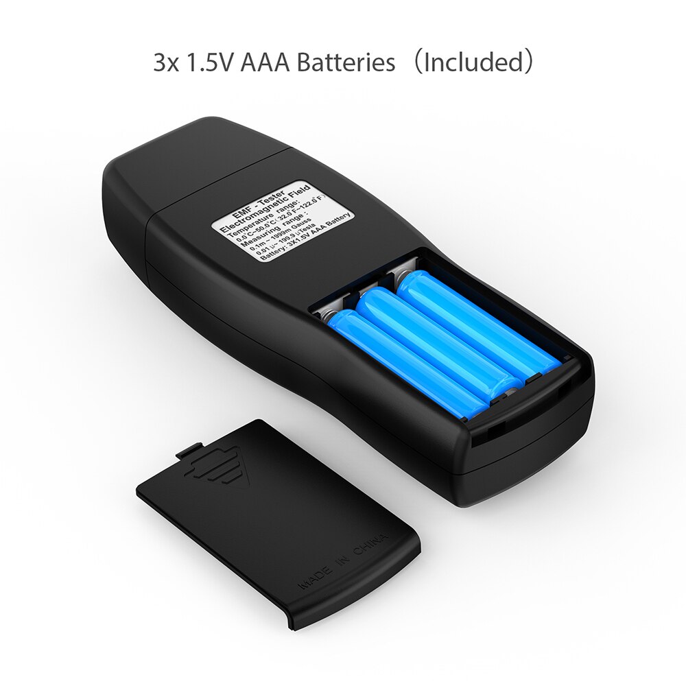 Emf meter håndholdt mini digital lcd emf detektor feltmåler elektrisk felt stråling og magnetfelt emission detektor