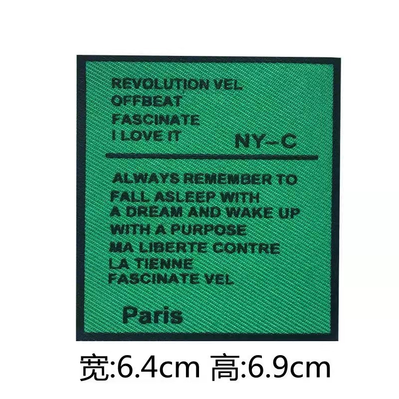 Mixed 30Pcs/Lots Soft Cloth Labels Various Letter Embroidery Hand Made Collar For Diy Knitted Printed Cotton Woven Sew Patches