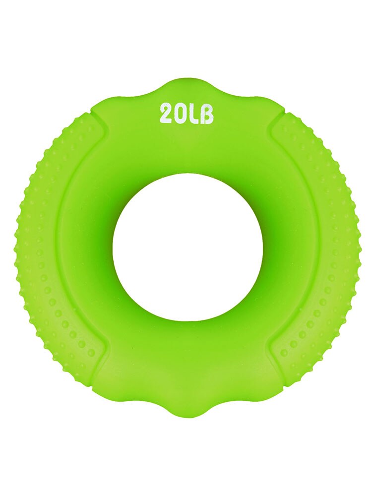 Silicone Adjustable Hand Grip 20-100LB Gripping Ring Finger Forearm Trainer Carpal Expander Muscle Workout Exercise Gym Fitness: Green