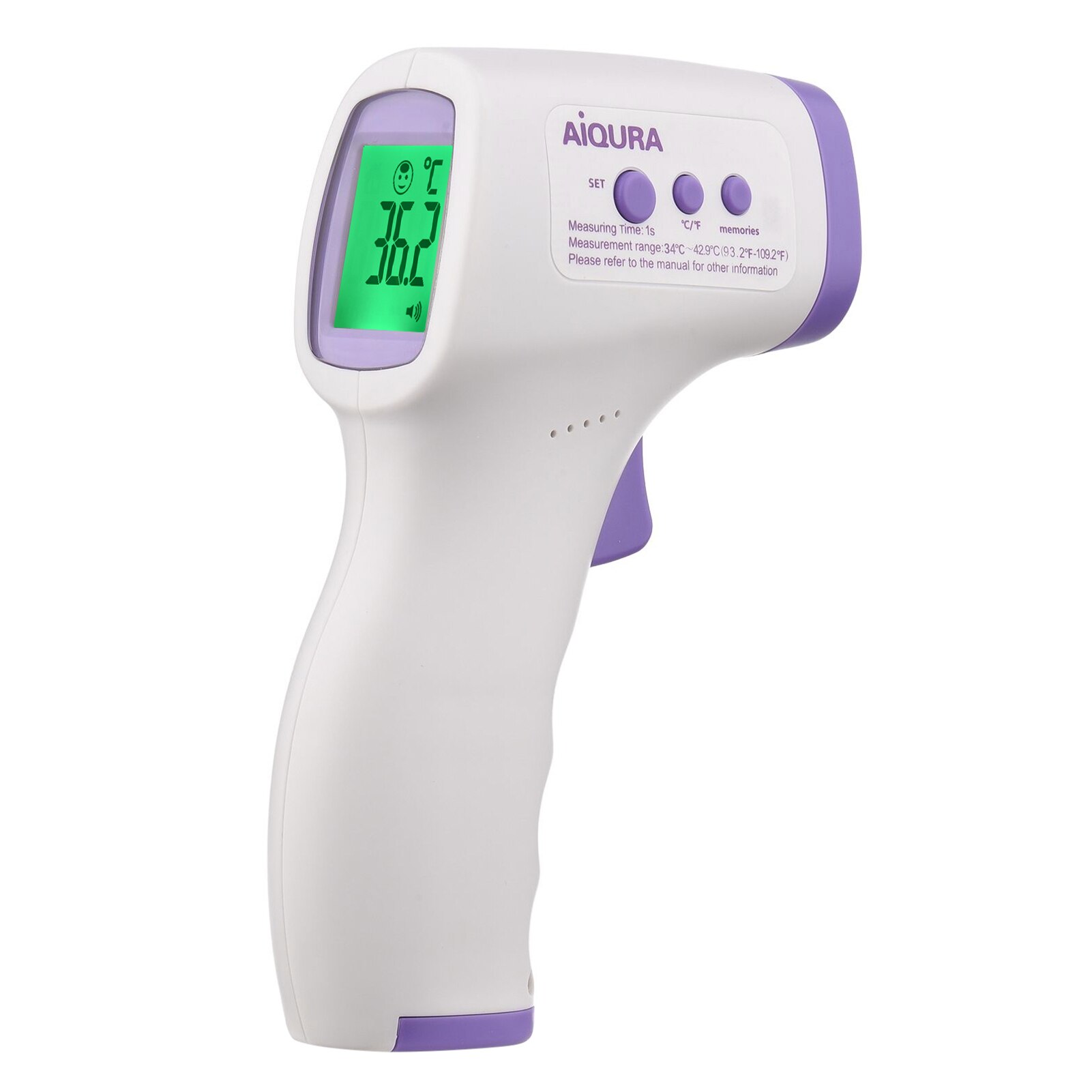 Lcd Digitale Infrarood Voorhoofd Thermometer Non-contact Ir Thermometer Digitale Temperatuur Meten Gauge Koorts Alarm Huishoudelijke
