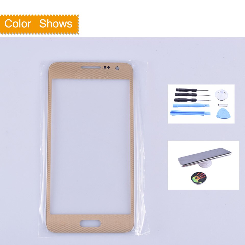 Für Samsung Galaxis A3 A300 A300H A300F A300M A3000 SM-A300H/DS berühren Bildschirm Vorderseite Glas Tafel TouchScreen Äußehe glas Objektiv: gold mit gift