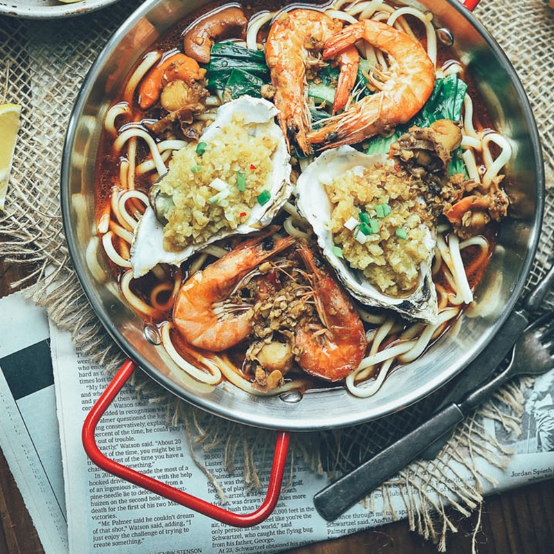 Edelstahl Paella-pfanne Spanisch Meeresfrüchte Braten Topf Nicht-Stock Braten Topf Küche Gebraten Huhn Obst Platte Kochen Werkzeug 24cm