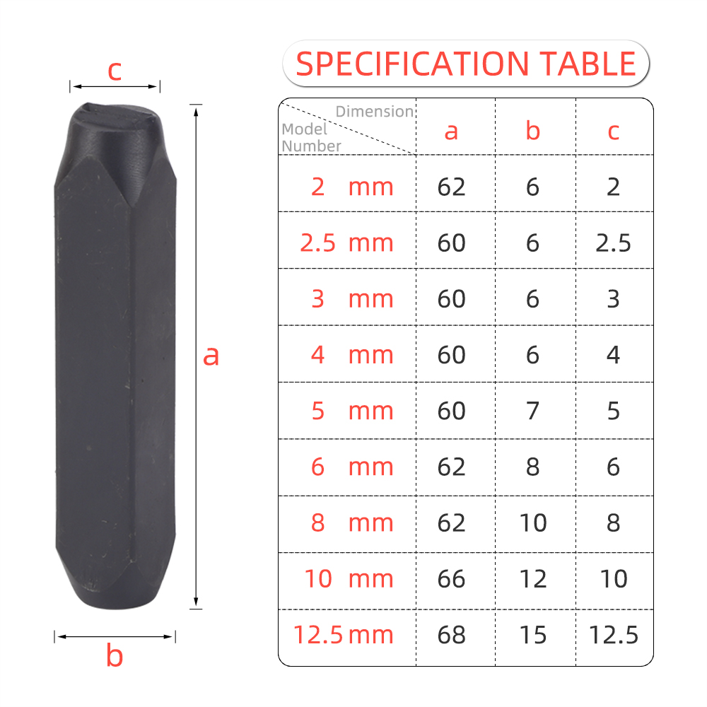 Juego de punzones para sellos con letras y números, acero endurecido, Metal, madera, cuero, punzón de acero, herramienta para números y letras del alfabeto, sello artesanal de cuero