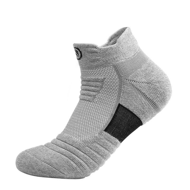 Calcetines deportivos Elite de baloncesto para hombre, parte inferior de toalla gruesa, transpirables, de , profesionales, calcetines de deporte para exteriores: gray-short