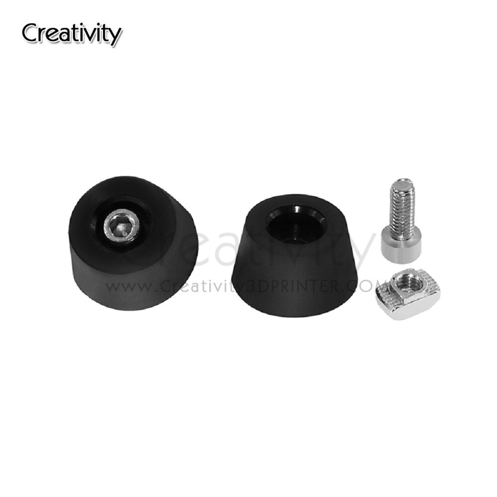 Juego de 4 Patas antivibración para impresora 3d i3 MK3, alfombrilla de aterrizaje de goma antivibración para piezas de impresora 3d de perfil