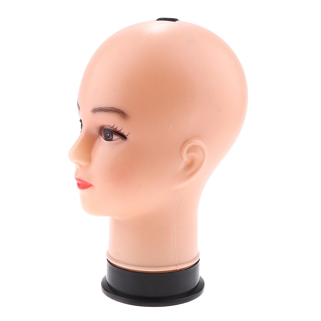 Kvinnelig kosmetologi mannequin hode parykk vise stativ til parykker å lage, skrustikke, styling  ( 20.87 tommer)