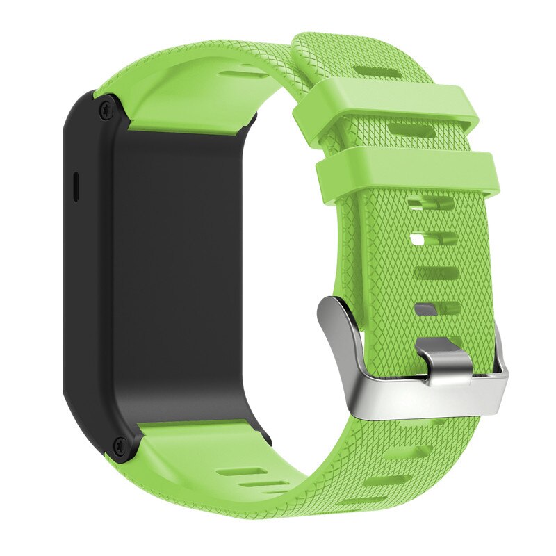 Sport silikonrem för garmin vivoactive hr handledsrem armband band band för garmin vivoactive hr utbytesband armring: Grön