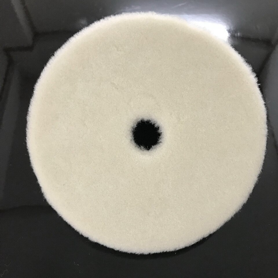 7 Inches Wool Polishing Pads Heavy Cutting Stripe Wool Buffing Pad Wool Polishing Pad For Car Care MY-8