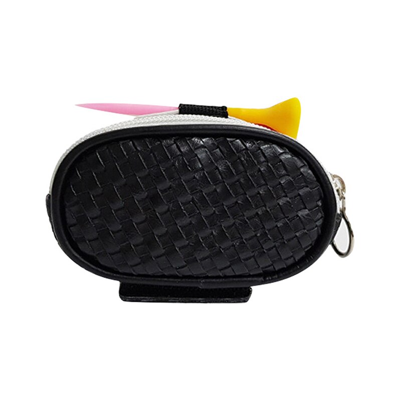 Golf Ball Pouch Ball Bag Organizer Case Zipper Golf Accessories For Men Women Pro Storage Accessories Container: BK