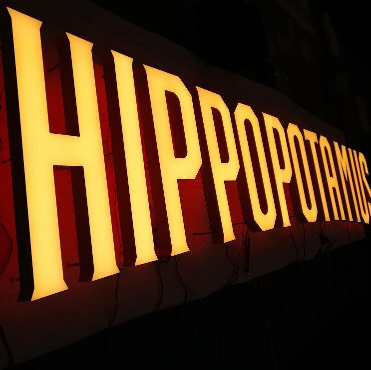 Advertising outdoor 3D lighting signage Face and back lit acrylic sign letter for advertising