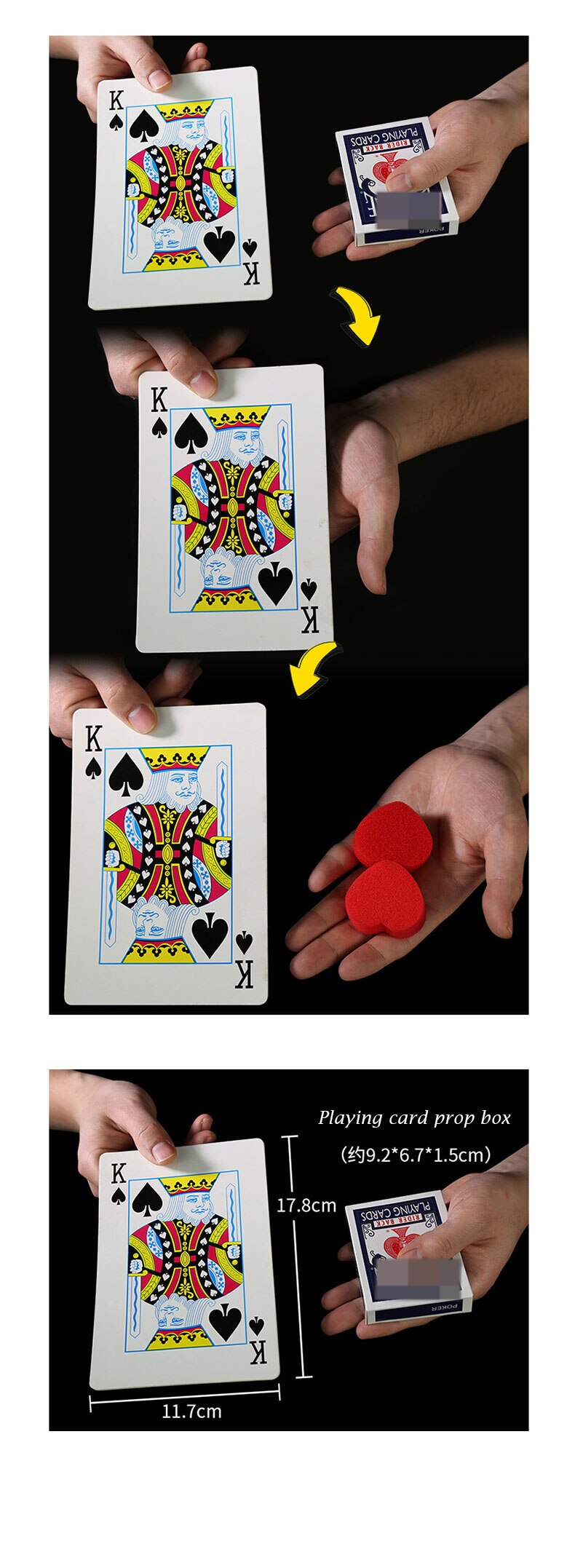 Goocheltrucs Funny Magic Speelgoed Kinderen Te Doen Close Up Magie Telefoon Tegen Dek Verbazingwekkende Speelgoed Veranderende Poker Magic props