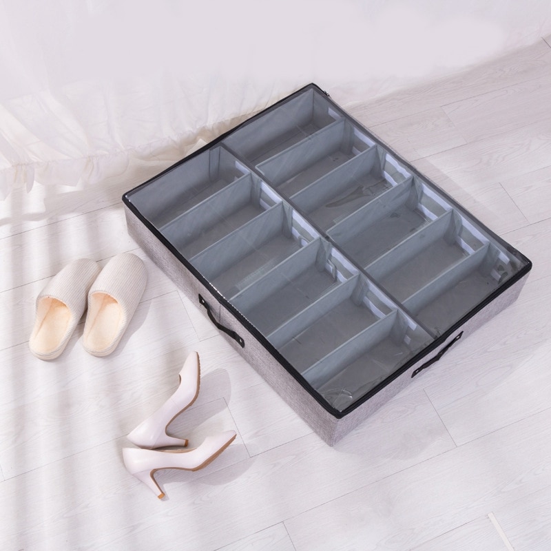 Caja de zapatos transparente organizador de cajones para almacenamiento de zapatos caja plegable para almacenamiento de zapatos en casa debajo de la cama