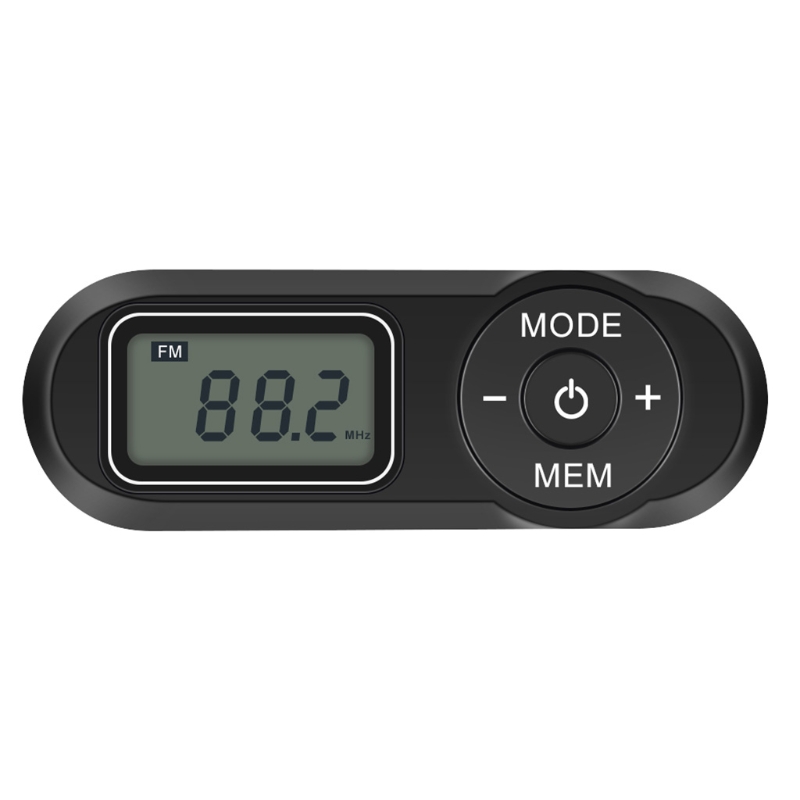 Mini Pocket FM-radio Draagbare FM-radio-ontvanger met LCD-scherm
