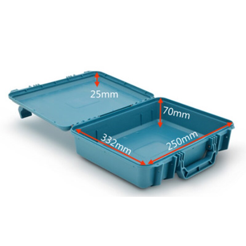 Plastic instrument equipment box hardware toolbox safety protection box portable storage box product packaging box with foam