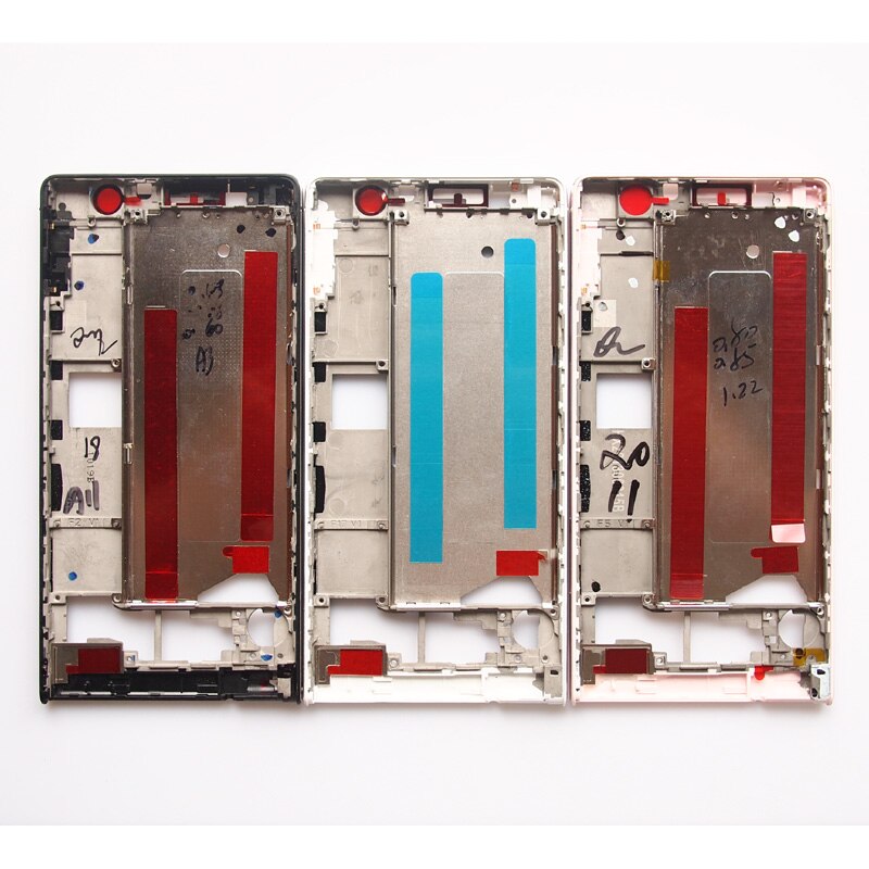 BaanSam Nova Frente Caso Da Habitação Quadro Moldura Da Tela LCD Para Huawei Ascend P6 P6s Com Botões De Volume De Energia