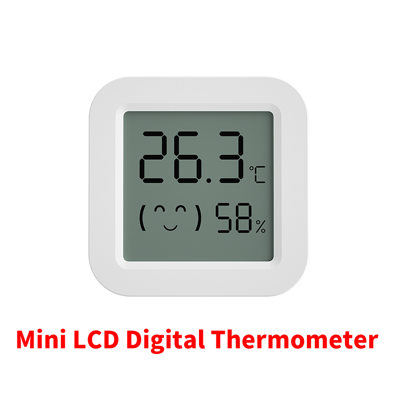 Mini termometr higrometr cyfrowy wyświetlacz LCD kryty elektroniczny czujnik temperatury i wilgotności miernik uśmiechnięta twarz wyświetlacz