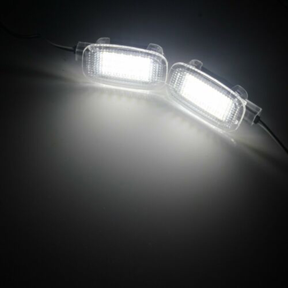 2 Stuks Wit 18 Smd Led Light Side Deur Voet Gebied Bagage Lamp Voor Mercedes R230 Sl Make-Up Spiegel Licht auto Led Licht